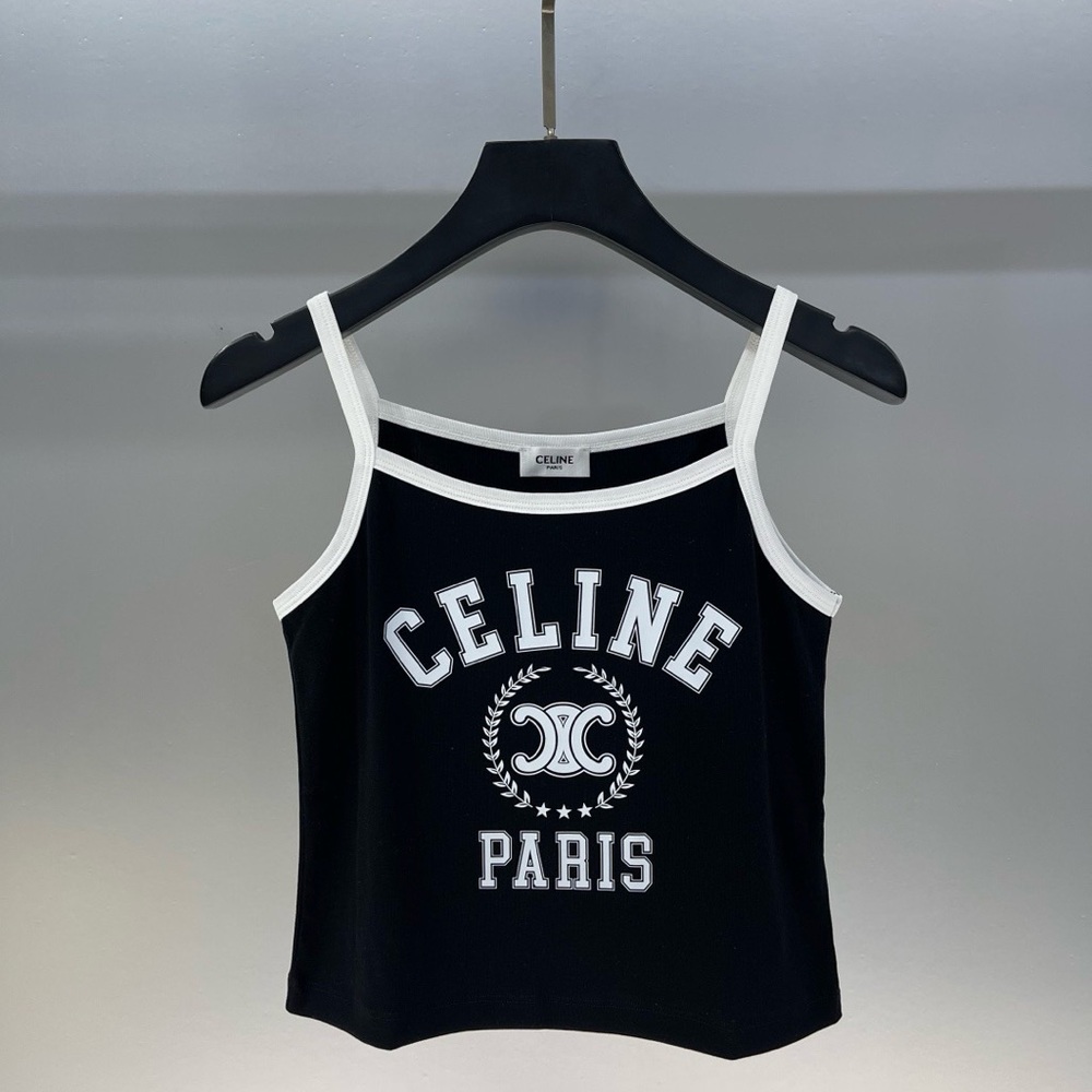 Celine Black and White Camisole Top